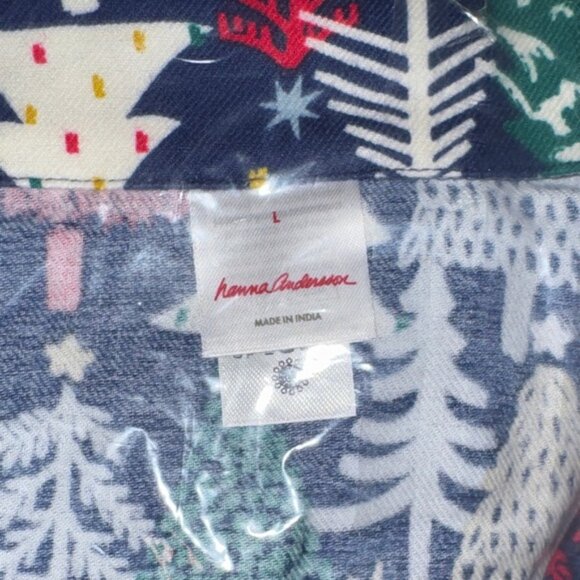 Hanna Andersson Multicolor holiday flannel nightgown - Picture 3 of 5